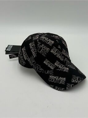 Versace Jeans Couture Black Logo Baseball Cap
